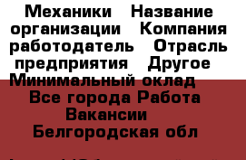 Механики › Название организации ­ Компания-работодатель › Отрасль предприятия ­ Другое › Минимальный оклад ­ 1 - Все города Работа » Вакансии   . Белгородская обл.